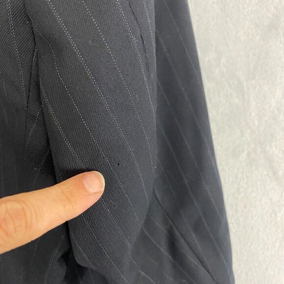 Brooks Brothers 1818 Madison SAXXON Suit Jacket Blazer Size 43R 38W Black Stripe - Picture 3 of 16